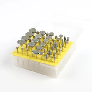 50 шт.лот 3 мм Алмазная наконечник с покрытием роторная насадка Шлифовальная головка для DREMEL роторные Инструменты инструменты сделай сам