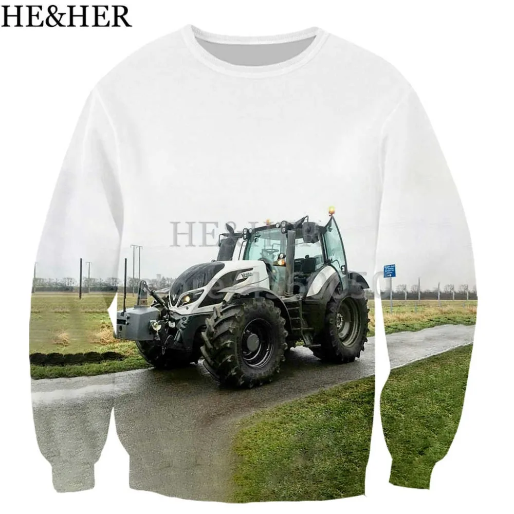 

New cool The tractor sweatshirts 3D print Novelty fashion harajuku style long sleeve streetwear tops