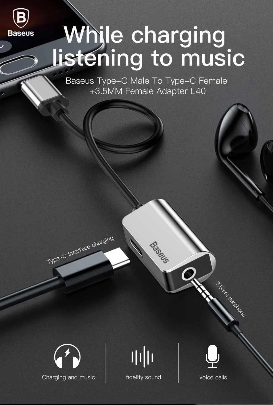 Аудиокабель type-C адаптер с разъемом типа C на разъем 3,5 мм аудио сплиттер USB C адаптер для наушников для Xiaomi samsung huawei P20 pro