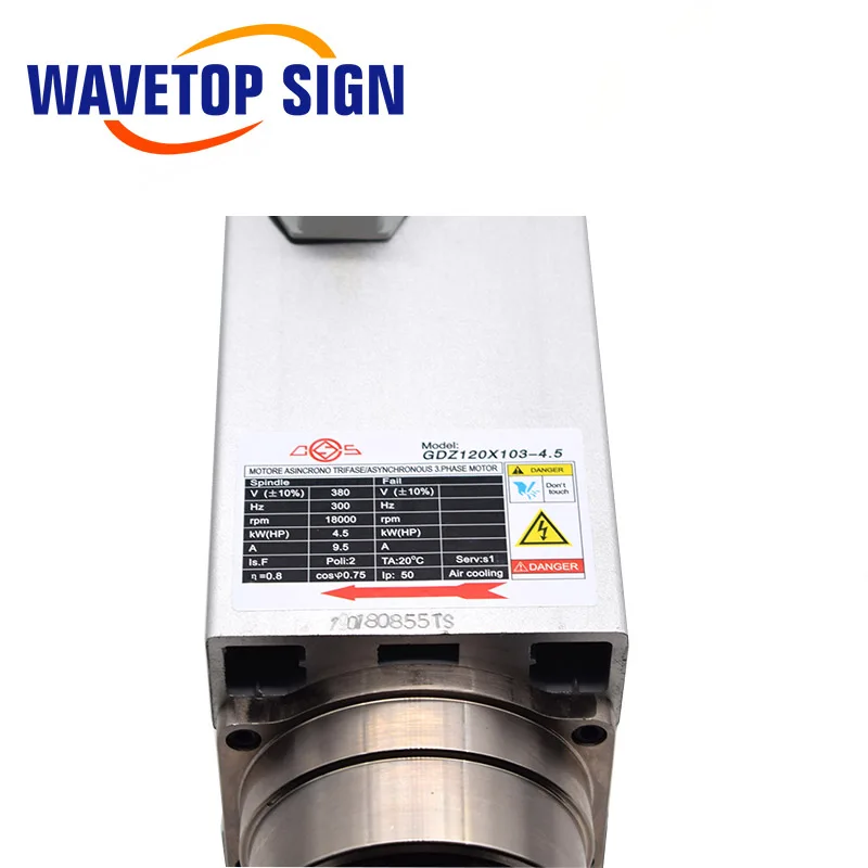 WaveTopSign воздушное охлаждение шпинделя 4.5kw GDZ120 * 103 4 5 ЧПУ 380 V 9.5A патрон гайка ER32|nut