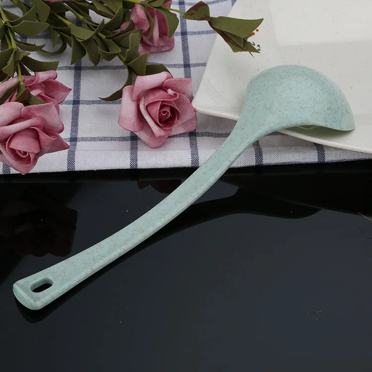 Ложка суповая из пшеничной соломы ложка личинка с длинной ручкой для дома