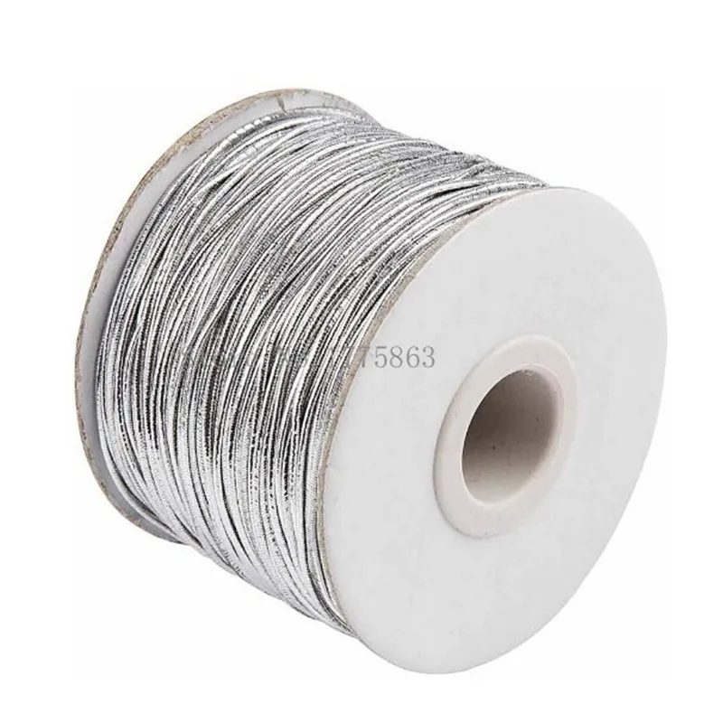

1 mm Sewing Silver Elastic Cord, thickness - 1 roll, 100 Meters AA7632