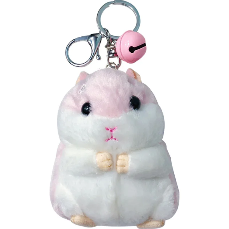 Kawaii милый хомяк плюшевый брелок игрушка мультяшное животное маленькая кукла