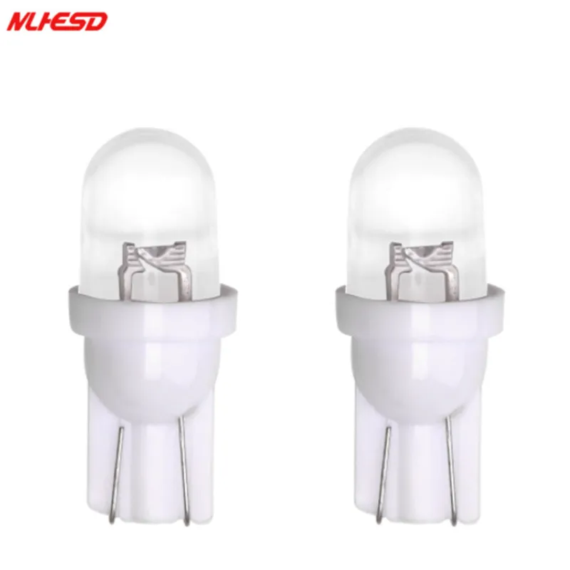 

100 pcs DC 12v smd led T10 W5W 194 168 F8 1 LED Convex Lens Inserting Wedge Bulb White Red Blue Yellow Green For Dashboards Lamp