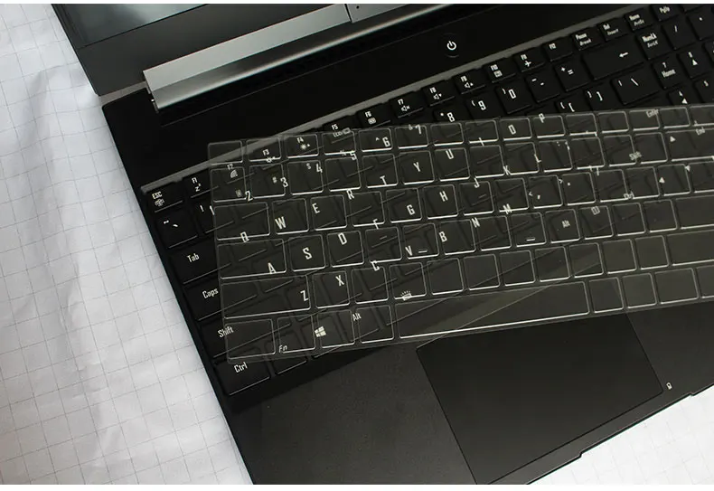 Прозрачный чехол клавиатура из ТПУ для ноутбука GIGABYTE Aero 15 15X 6"|Чехлы клавиатуры|