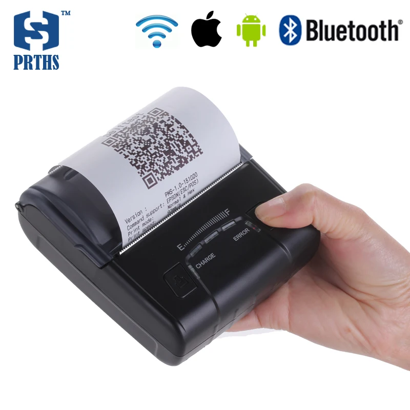 Online WIFI + IOS + Android 80mm Mobilen Pos-drucker Mit 2500mAh Batterie Kompatibel Mit Windows Linux, Android IOS Systeme HS-E30UWAI