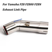 for yamaha fz8 fz800 fz8n motorcycle exhaust escape modified muffler pipe middle connection link pipe slip on