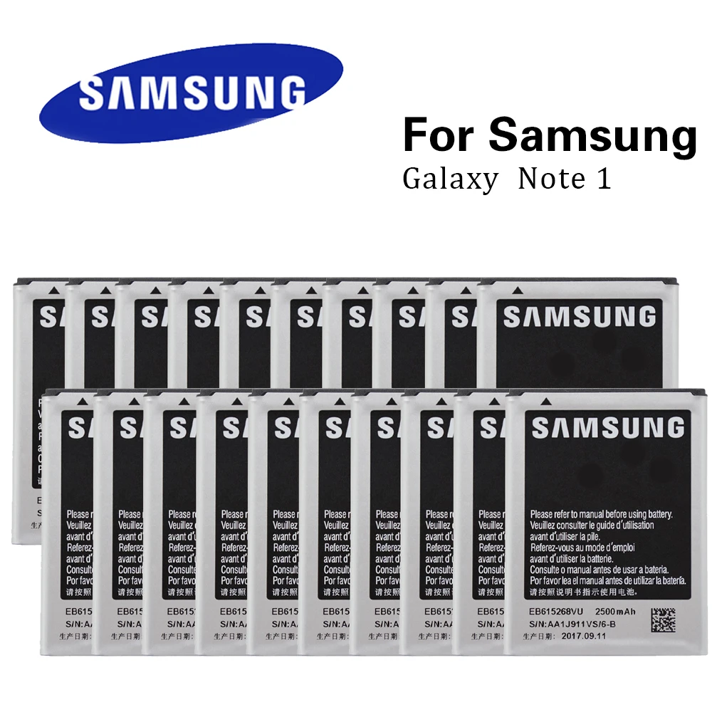 

20pcs/Lot Original Battery EB615268VU for Samsung Galaxy Note1 N7000 i9220 N7005 i9228 i889 i717 T879 2500mAh Top Quality