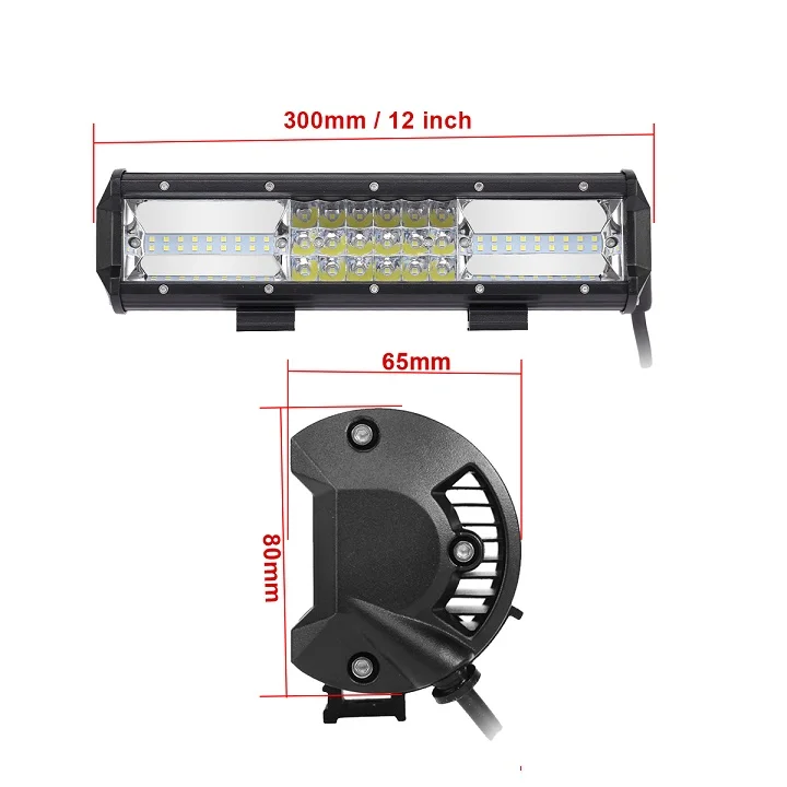 12INCH COMBO DC9-30V светодиодный светильник для внедорожников, для автомобилей, лодок, пикапов, 4WD, 4-31 дюймов, внешний дополнительный вспомогательный индикатор вождения, противотуманная фара - Цвет: 12INCH COMBO