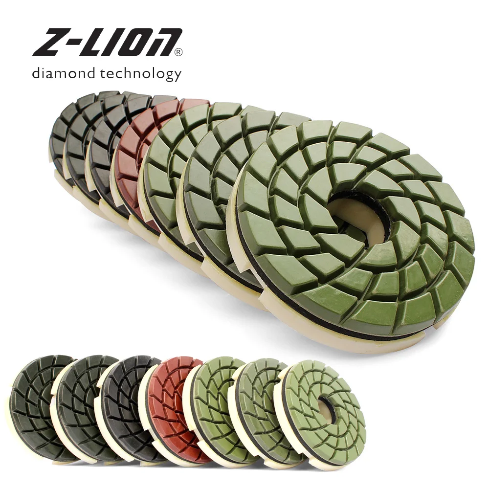 Z-LION " УЛИТКА ЗАМОК шлифовальные Pad 1 шт алмазный шлифовальный диск из камня Мрамор Гранит шлифовальные колеса