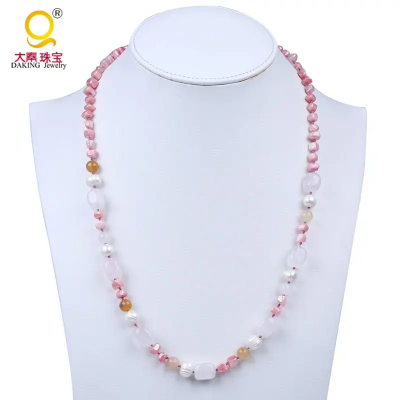 Женское Ожерелье из полудрагоценных камней жемчужный браслет с ракушками