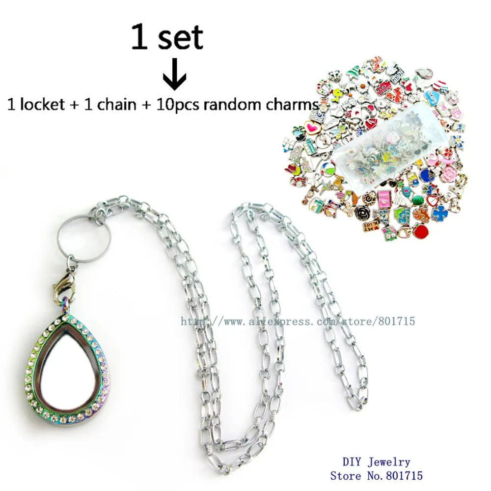 Радуга форма капли копия нержавеющая магнитная сталь Стекло Жилая память