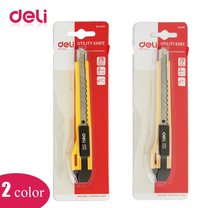 Балык 2pcs резак многофункциональный нож Автоматический замок сменный маленький