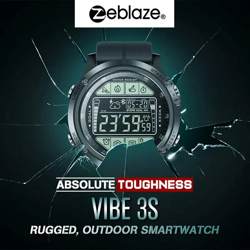 Новинка, Zeblaze VIBE, 3 S, 3 S, прочные уличные Смарт-часы, 50 м, водонепроницаемые, 5 АТМ, умные часы, в режиме реального времени, погода, фитнес-трекер для мужчин