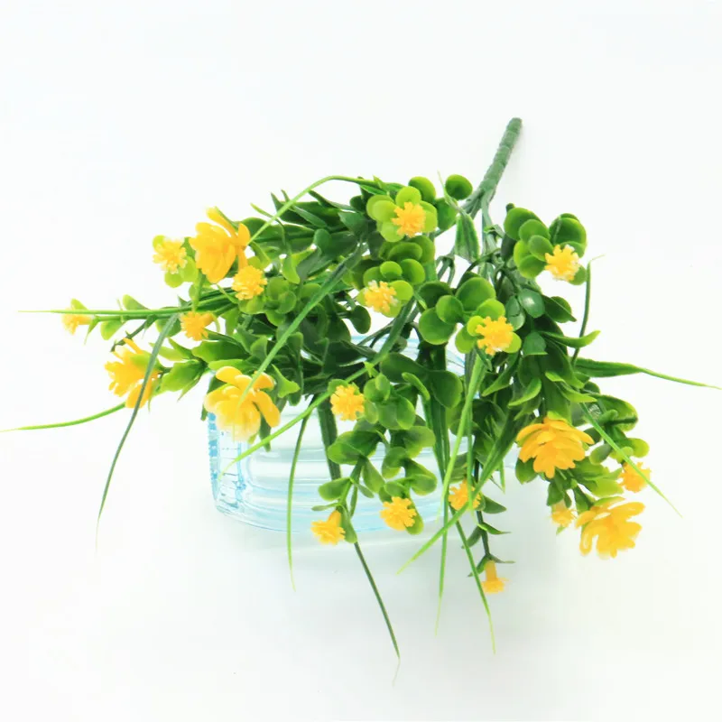 09 Яркий P. tenuiflora зеленый пластик трава растения, Искусственные цветы babysbreath Свадебные дома Рождество Декор вечерние партии Офис цветок цветы искуственные тычинки для цветов статуэтки декор для дома штормгласс - Цвет: 09