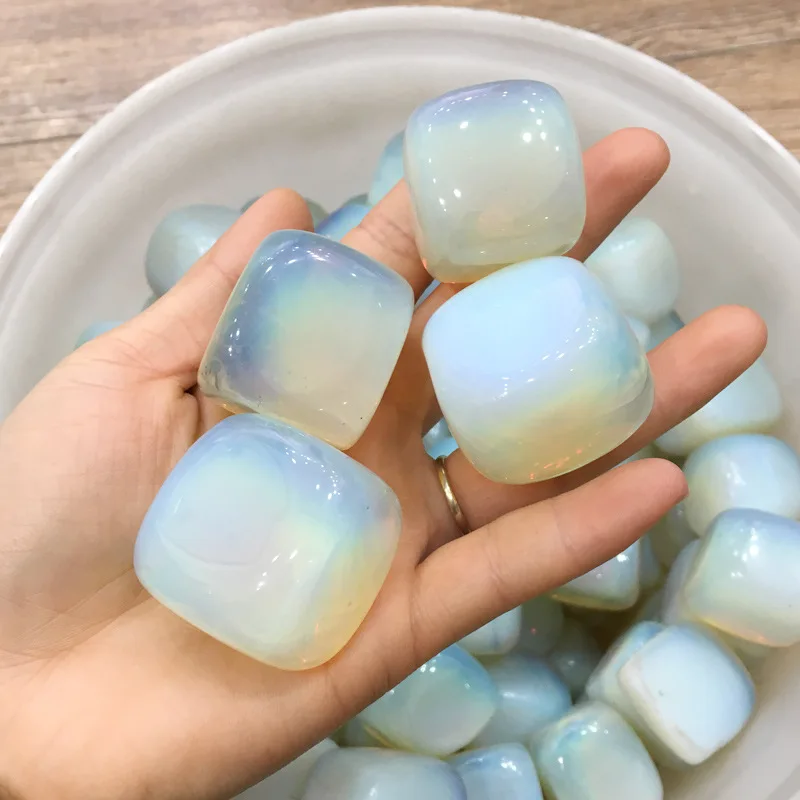 

10Piece Big Natural Crystal White Opal Gravel Rock Quartz Raw Gemstone Mineral Specimen Fish Tank Graden Decoration Energy Stone