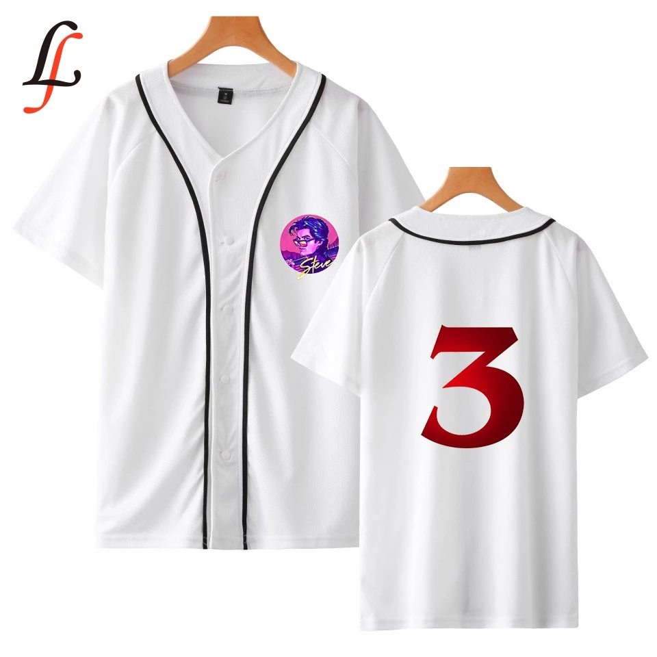 Бейсбольная куртка с принтом очень странные дела 3 в стиле Харадзюку