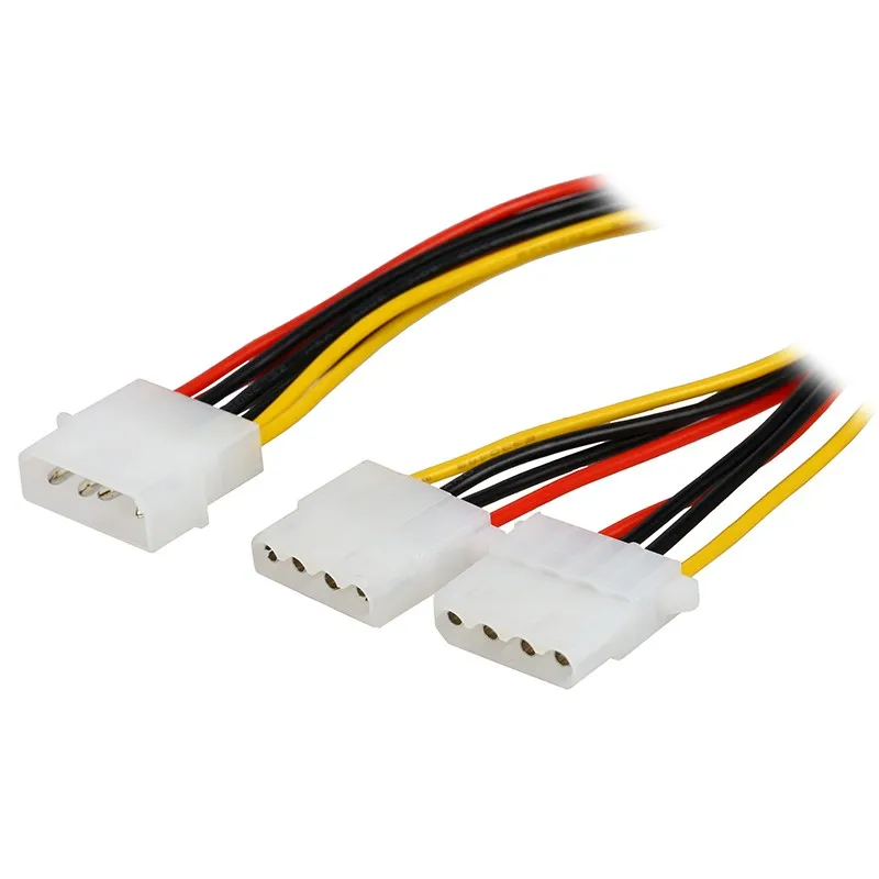 18AWG 8 дюймов компьютерный источник питания IDE 4 контактный Molex LP4 папа до 2 x Женский