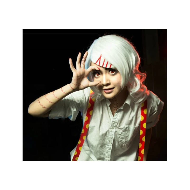 Парик для косплея Tokyo Ghoul Juzo Suzuya Rei Бесплатная доставка на Хэллоуин и Рождество| |