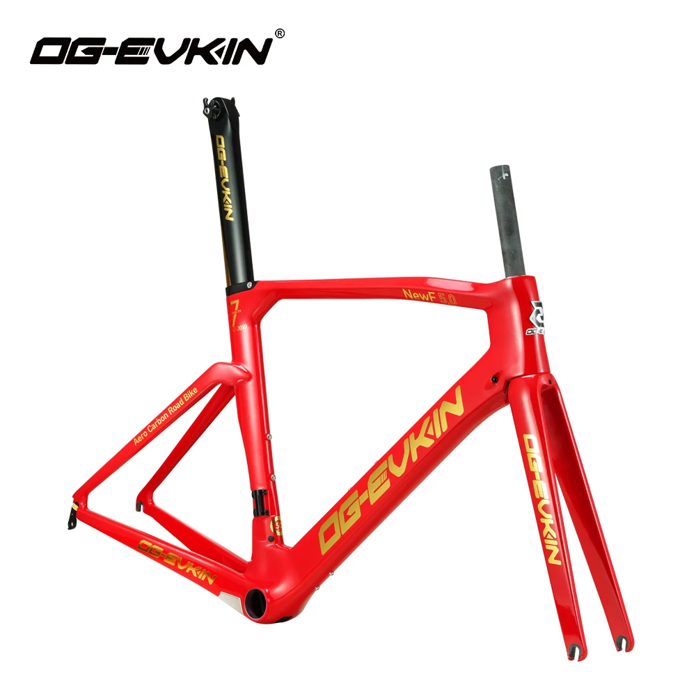 OG-EVKIN CF017 T1000 карбоновая рама для шоссейного велосипеда UD Глянцевая BB386 Di2 и механическая рама карбоновый дорожный велосипед 48 50 52 54 см