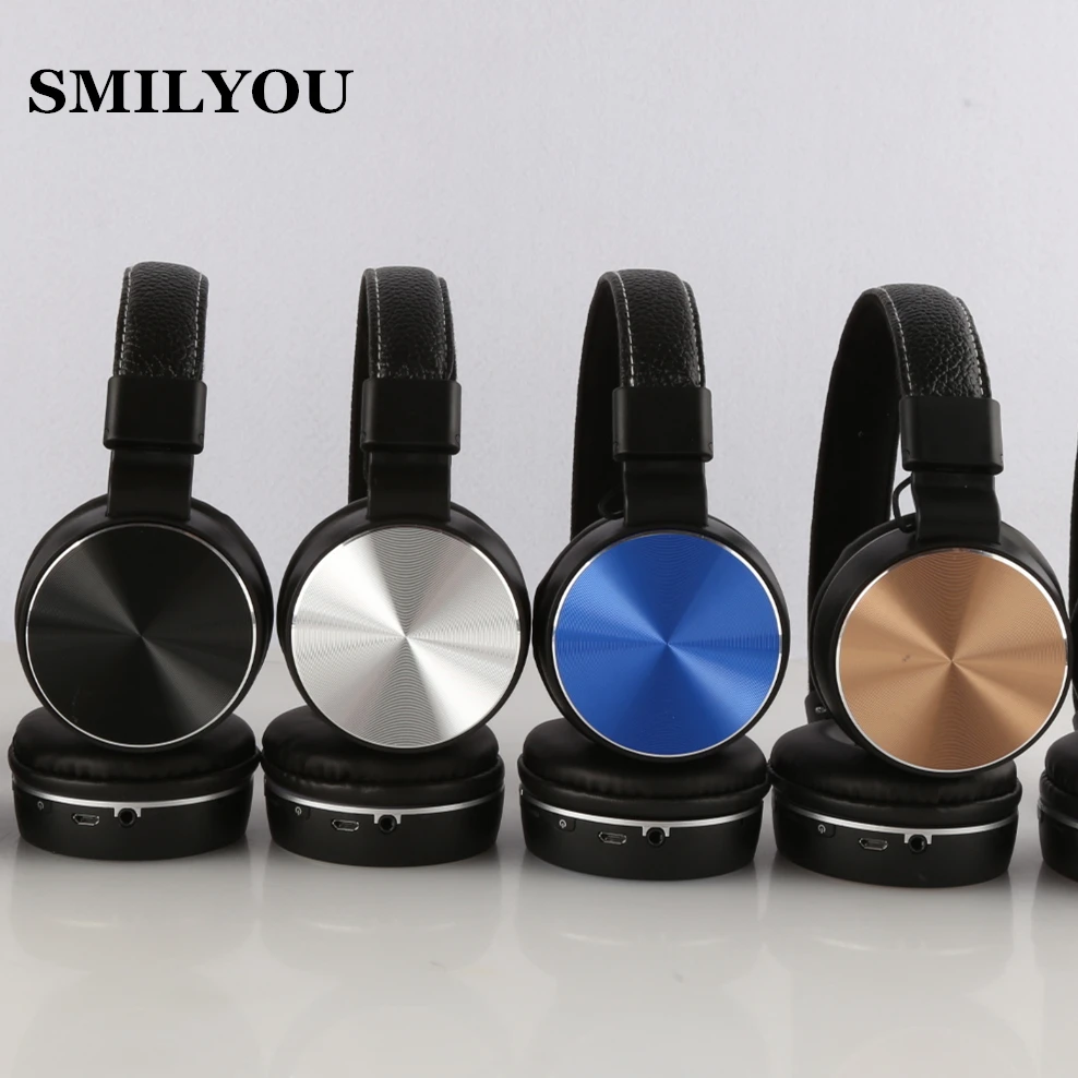 Smilyou K1 беспроводные кожаные наушники металлическая v4.2 Bluetooth гарнитура
