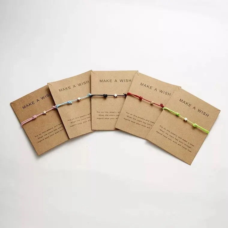 Креативный браслет для девушек и женщин со звездами поздравительных открыток