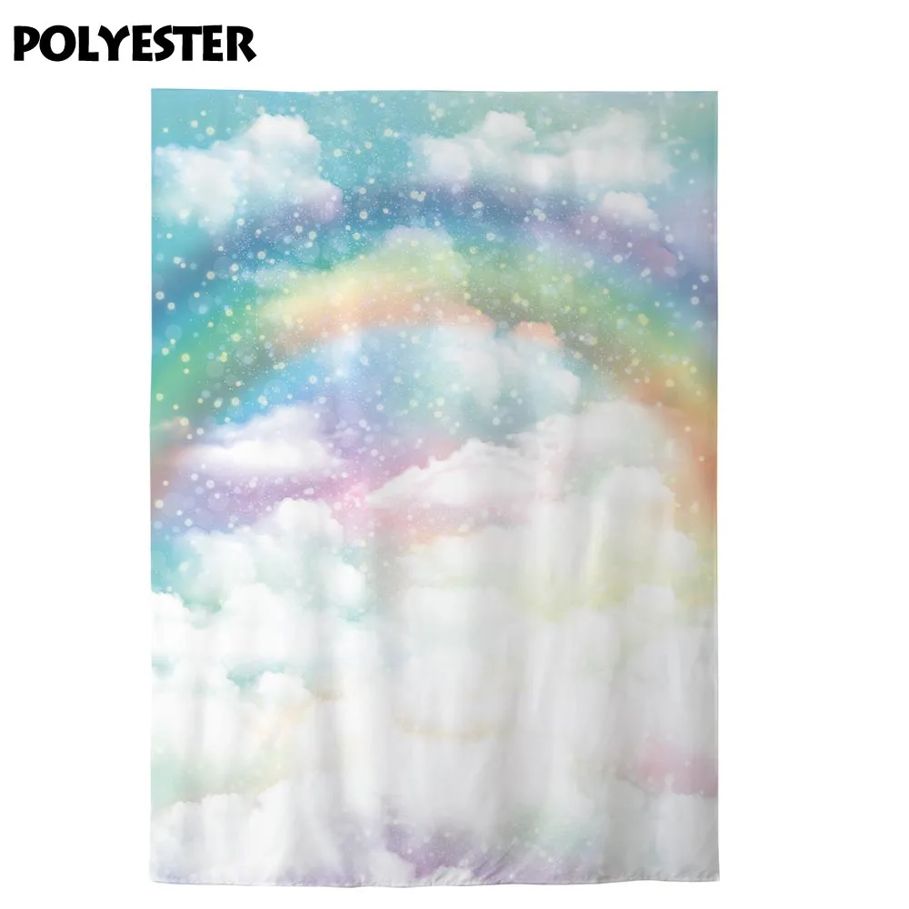 Allenjoy фон для фотосъемки с радужным облачным небом фотосессии новорожденного