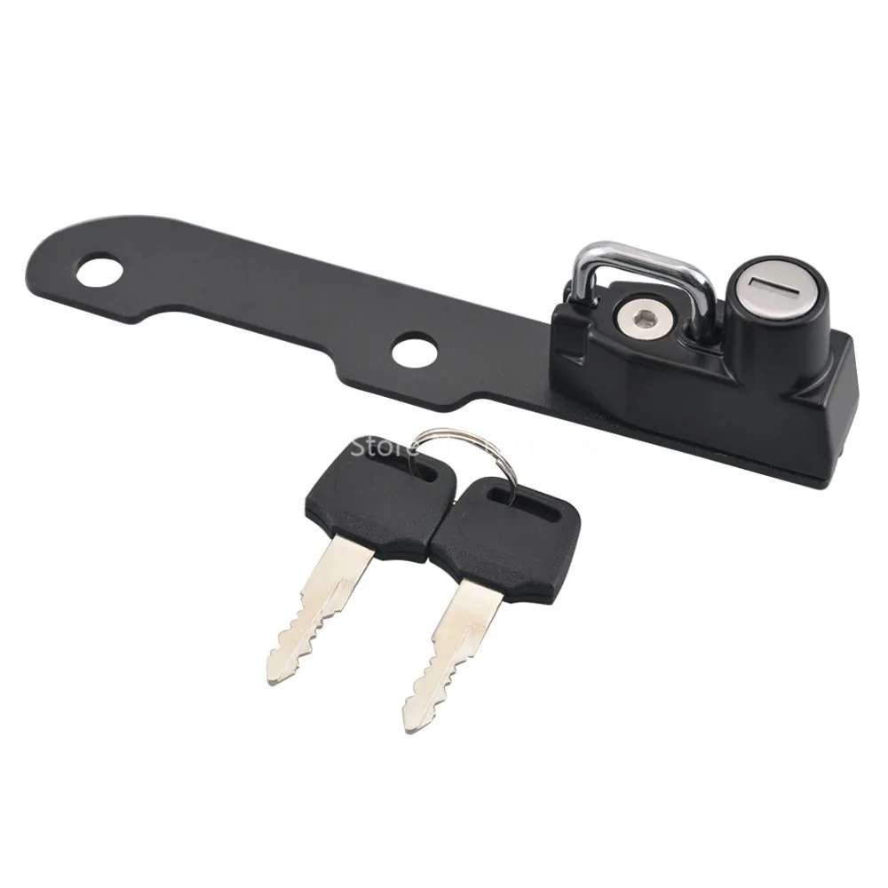 Мотоциклетный шлем замок Крепление крюк черная сторона Противоугонная