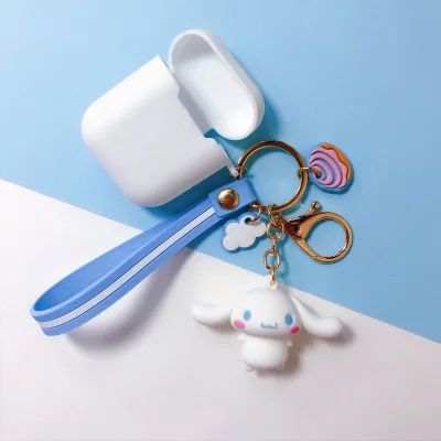 VR-4 Милый мультяшный декоративный силиконовый чехол для Apple Airpods Чехол Air Pods аксессуары Bluetooth наушники защитная крышка брелок - Цвет: VR-4