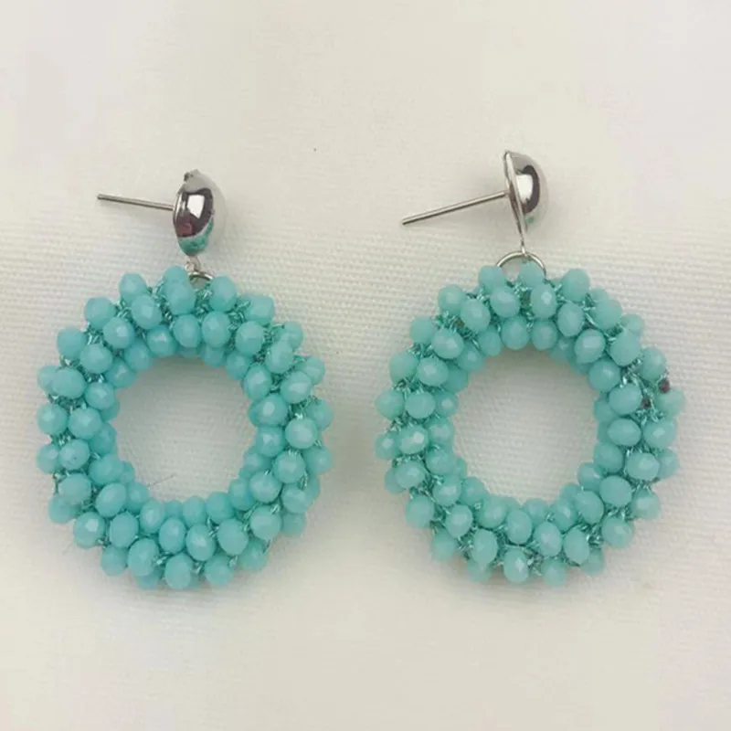 Новые серьги для aretes largos, большие длинные серьги в стиле барокко для женщин, рождественские Висячие красные висячие серьги с кристаллами