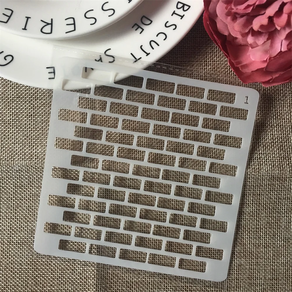 8 шт./компл. 13 см кирпич леди кошка знак DIY Layering трафареты раскраска для