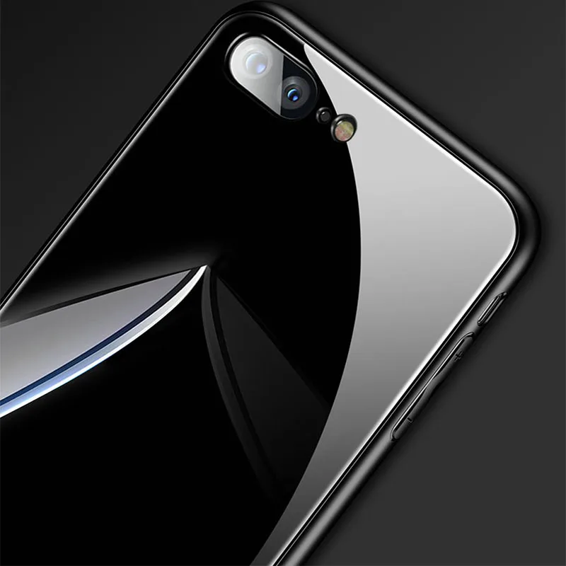 SemgCeKen роскошный стеклянный зеркальный чехол для iPhone 5 5S SE 6 s 6plus 7 plus 8 8plus