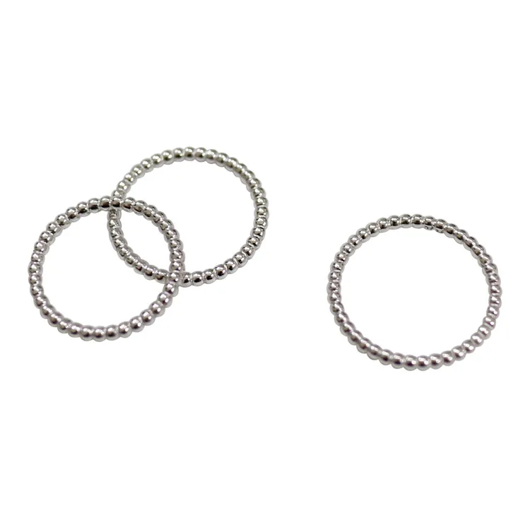 HFYK 2019 unique simple bead silver rings 925 sterling for women geometric bague femme anel feminino aneis | Украшения и