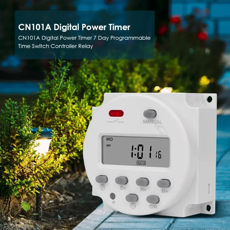 5V/12V/24V/110V/220V CN101A Digital Power Timer 7 Day Programmable Time Switch Controller Relay Electronic | Обустройство дома