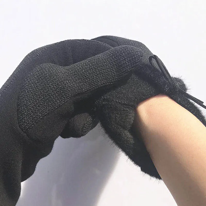 C женские модные зимние хлопковые шерстяные перчатки элегантная теплая плюшевая перчатка с бантом рукавицы из кашемира Mitaine Guantes горячая Распродажа аксессуаров