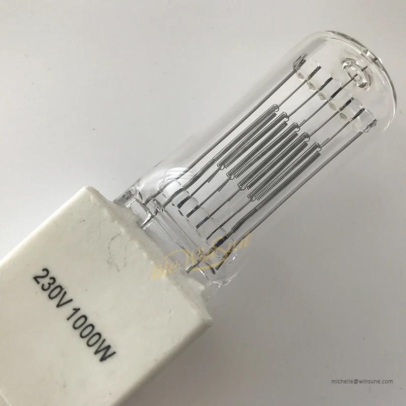 Litewinsune 230 В 1000 Вт G15 цоколь галогенная фотооптическая лампа источник Fresnel Spot проект
