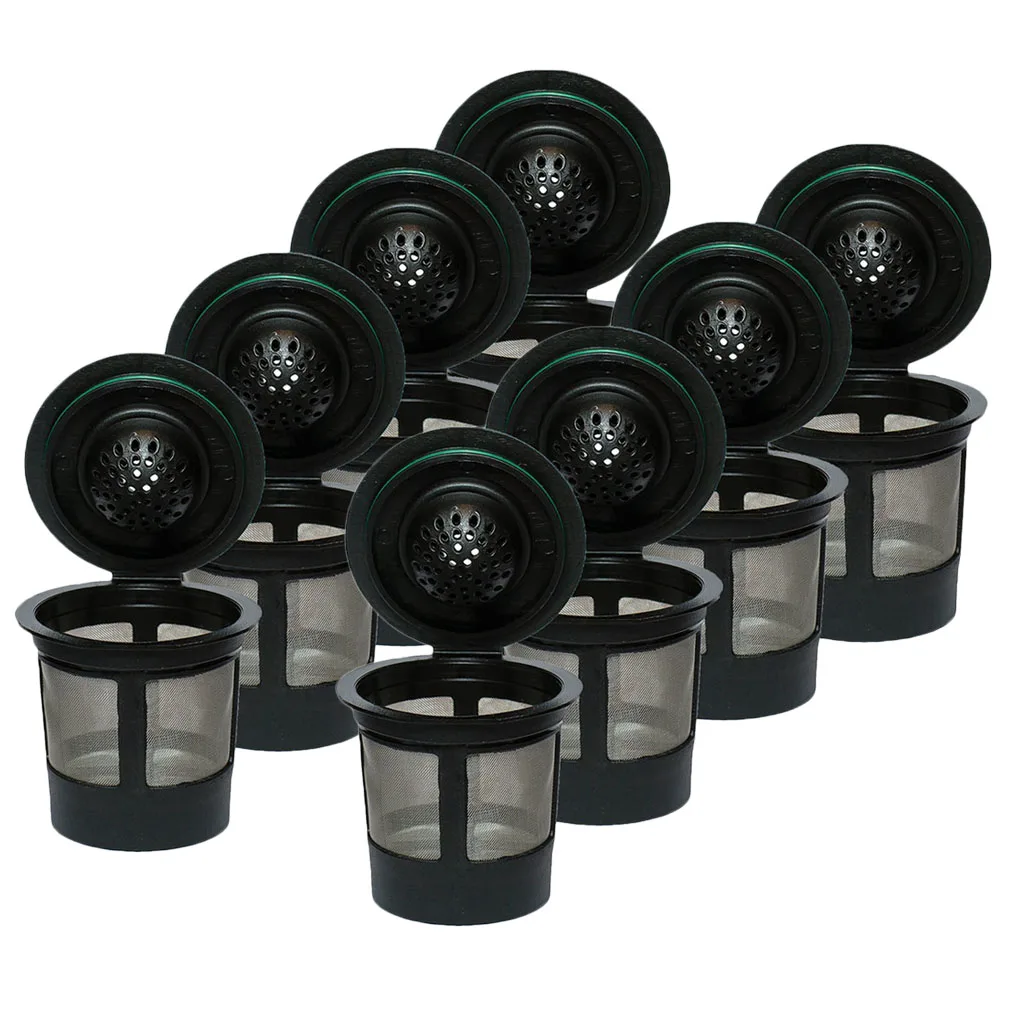 

8pcs Reusable Coffee Filters K Cups Pod Keurig 1.0 Brewers Universal Fit