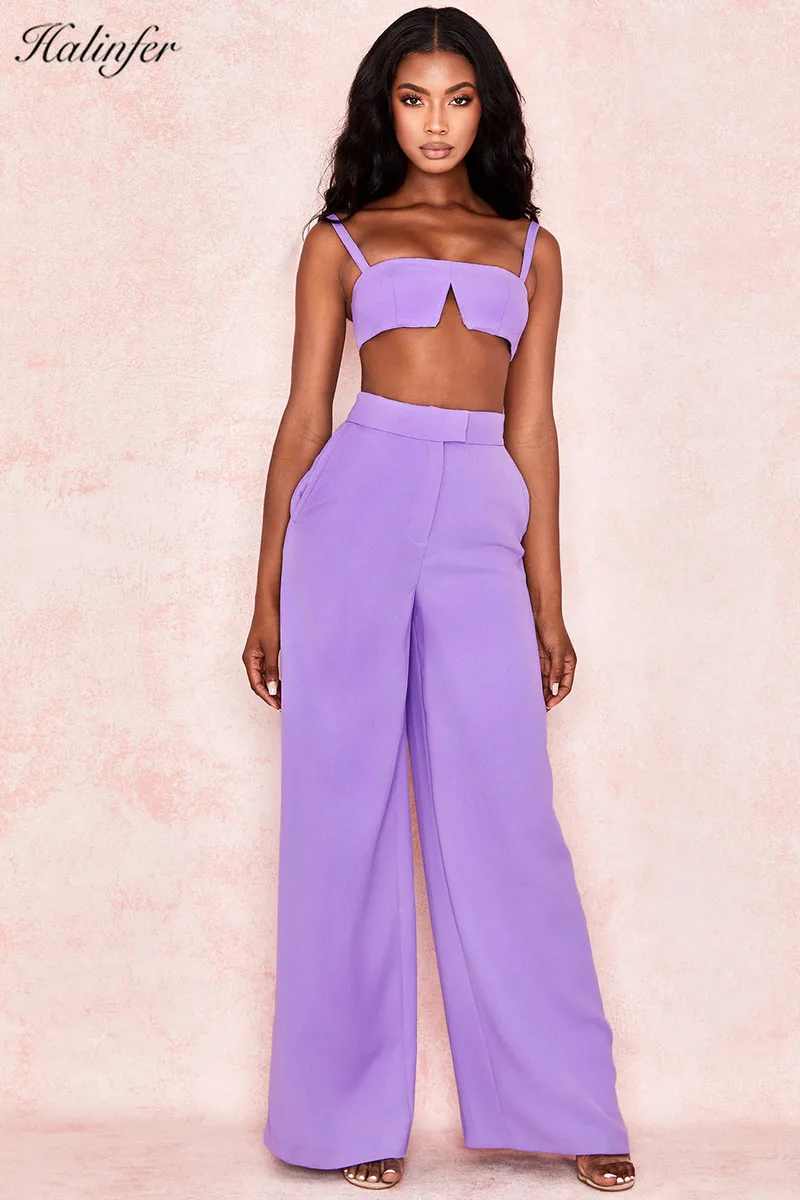 Женский бандажный костюм с открытыми плечами элегантный комплект из двух