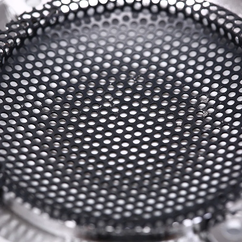 1 шт. серебристый динамик защитная решетка круг с защитной черной железной сеткой
