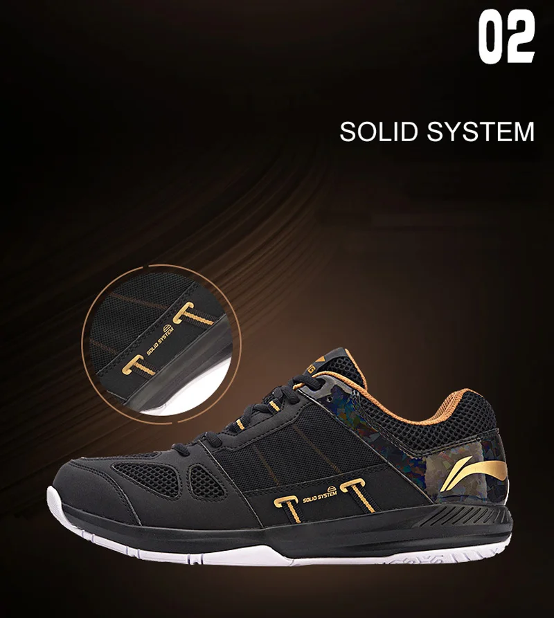 Li-Ning/Мужская защитная обувь для бадминтона, тренировочная обувь, пригодно для носки, противоскользящая подкладка, дышащая спортивная обувь, кроссовки, AYTN043 XYY088