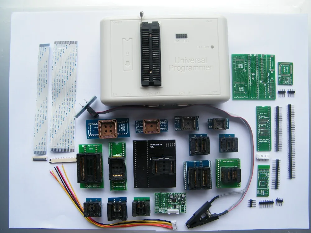 RT809H emmc-nand вспышка чрезвычайно быстрый Универсальный программатор RT809H лучше чем RT809F+ 20 адаптеры