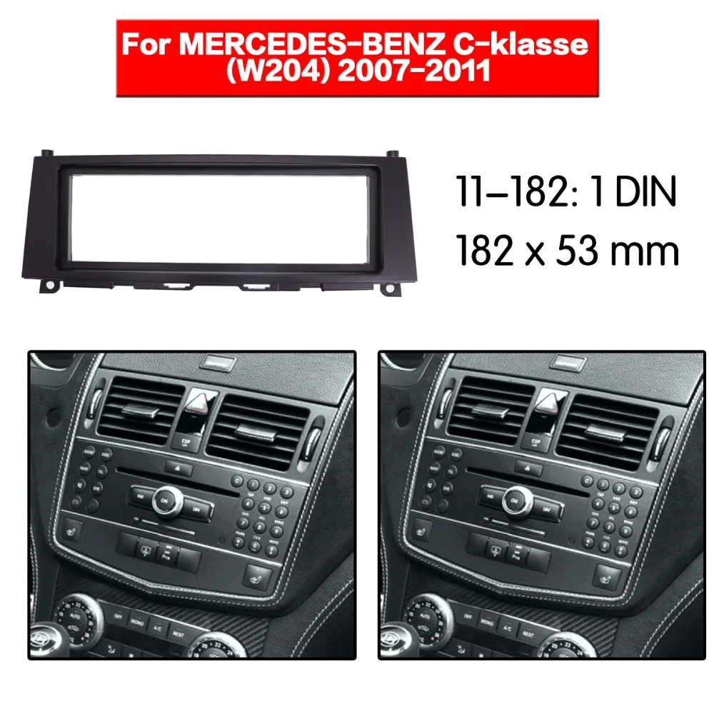 

1din радиоприемник для MERCEDES-BENZ C-klase (W204) 2007-2011, комплект для установки стереоприемника, CD-диска, 11-182