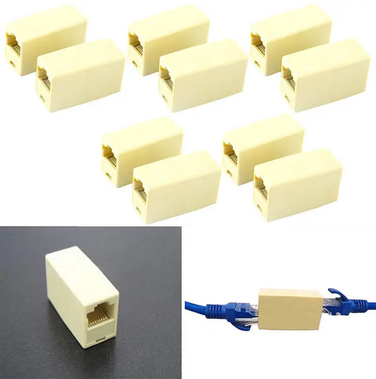 20 шт./партия соединители для сетевого кабеля RJ45 CAT5 | Компьютеры и офис
