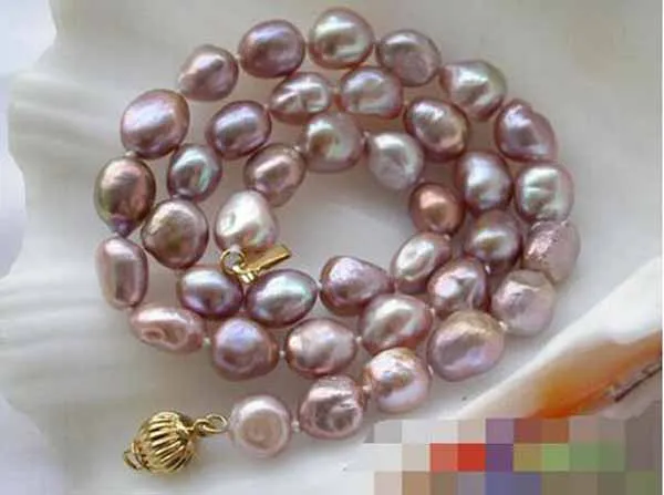 

drop shipping 004412 17" 11mm lavender baroque freshwater pearl necklace