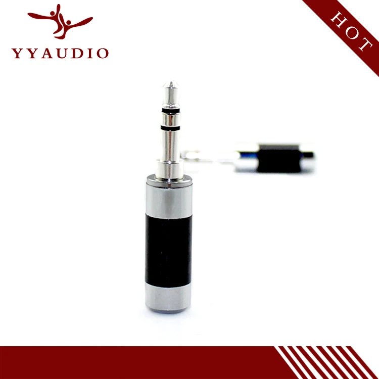 YYAUDIO Бесплатная доставка 5 шт./лот родиевое углеродное волокно 3 мм разъем для