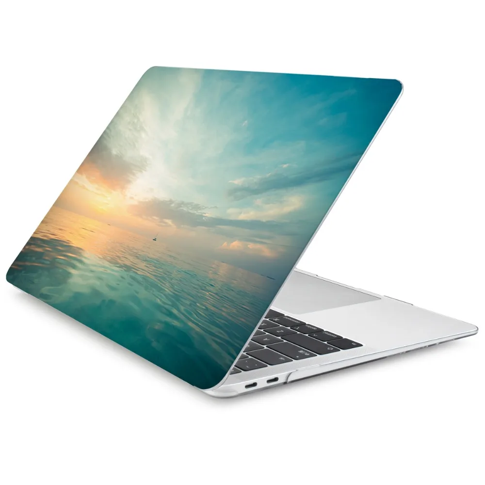 4 в 1 Кристальный жесткий чехол для MacBook Air 11 13 Pro retina 12 13,3 15,4 сенсорная панель с клавиатурой Защитная пленка для экрана