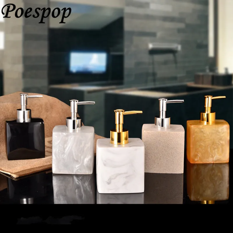 POSEPOP 350 мл Ванная комната смолы ручной насос для жидкого мыла изысканный отель