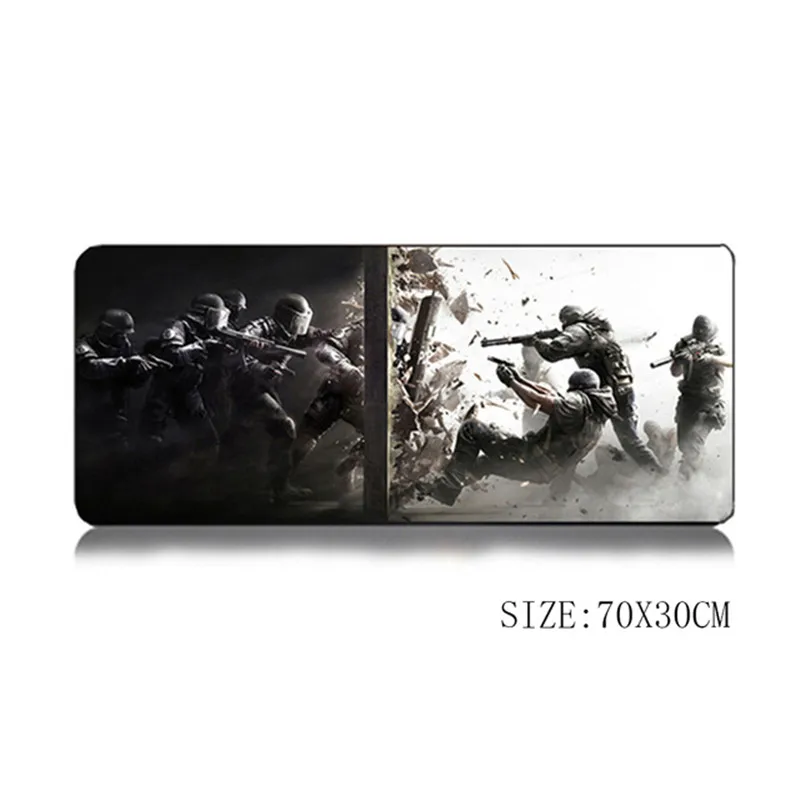 Игровой коврик для мыши CS GO, 70*30 см, большой коврик для мыши, игровой коврик, Лучший Коврик для мыши, пистолет AWP Dragon lore AK47 M4A1 для Rainbow Six