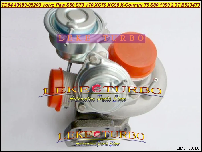 Бесплатная доставка TD04HL 49189 05200 05210 05211 турбо для VOLVO PKW S60 00S70 V70 XC70 XC90 X Country T5 S80 2.3L