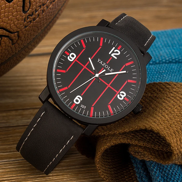 YAZOLE 323 relogio masculino feminino Super Cool Casual Couple Watches Stylish Simple Basketball line lovers watch Woman Man | Наручные